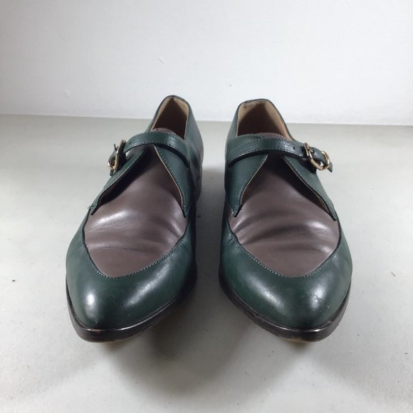 J. Crew Two Toned Oxfords Green/Grey  Size 7 - Picture 9 of 9